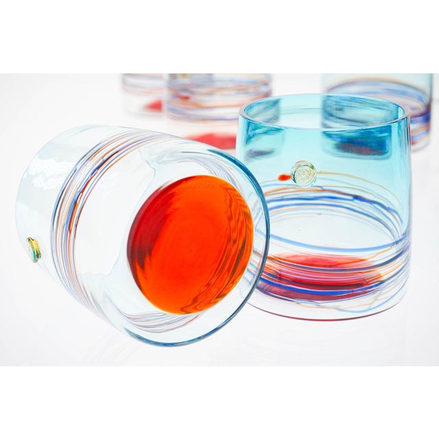 Young Collection Tumblers from Cenedese Murano, 1960s, Set of 10 For Sale - Image 4 of 18