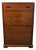 Vintage Campaign Style High-Boy Dresser by Nation Mt. Airy For Sale