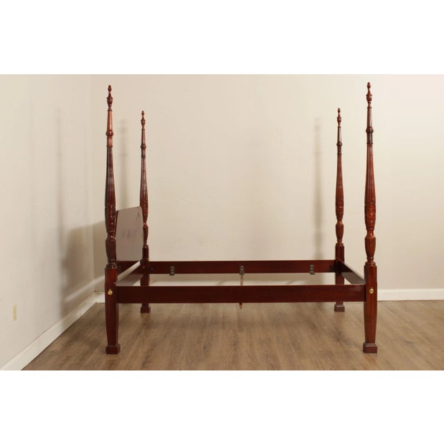 Councill Craftsmen Traditional Mahogany Queen Poster Bed For Sale In Philadelphia - Image 6 of 12