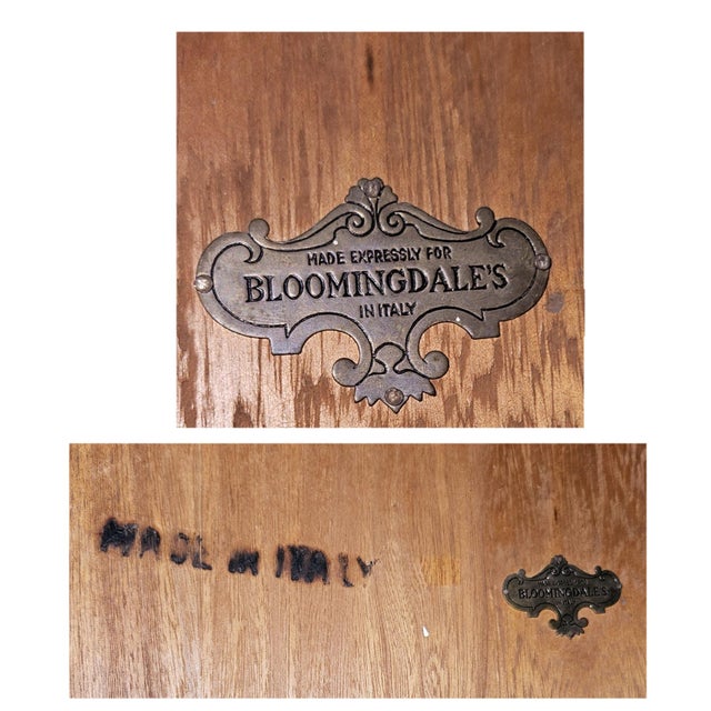 Made in Italy - Bloomingdales Exclusive - 1950s - Country French Louis XV Secretary Bookcase For Sale - Image 11 of 12