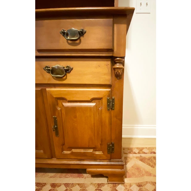 Late 20th Century Tell City Chair Company Young Republic Maple Hutch