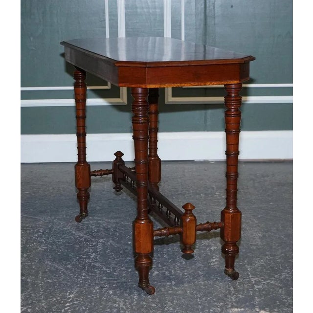 Victorian Carved Walnut Whatnot Console Table, 1920s For Sale - Image 6 of 18