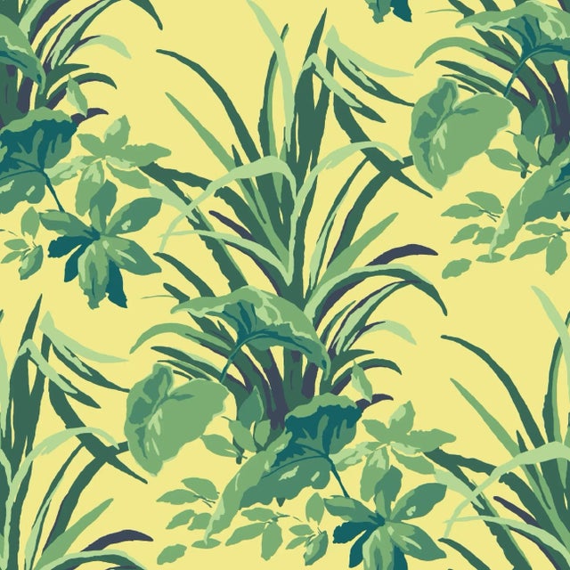 Jungle Road Summer Yellow Wallpaper For Sale