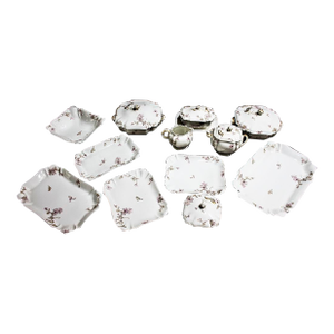 Vintage Haviland Limoges French Porcelain China Pattern: H3027 - Twelve Serving Pieces