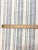 56" wide designer woven stripe MCM Mid Century Modern water & stain resistant upholstery fabric in French blue and cream....
