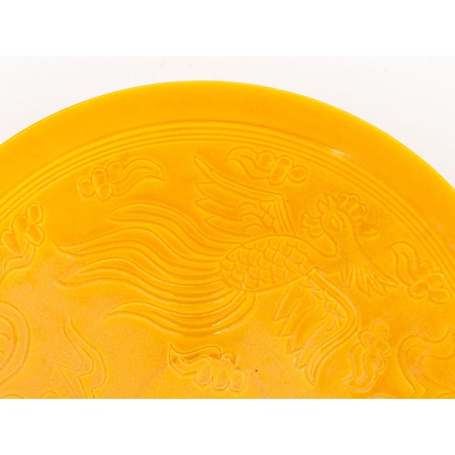 Chinese Dragon and Phoenix Motif Porcelain Bowl For Sale - Image 4 of 8