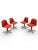 Metal Mid-Century Modern Space Age Chairs from Wilkhahn, 1970s, Set of 4 For Sale - Image 7 of 14