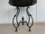 Wood Antique Chinoiserie Red Lacquer Tray-Top Table I Ornate Cast Iron Base Coffee/Tea Table I Vintage English/French Accent Round Table I Circa 1880-1910 For Sale - Image 7 of 12