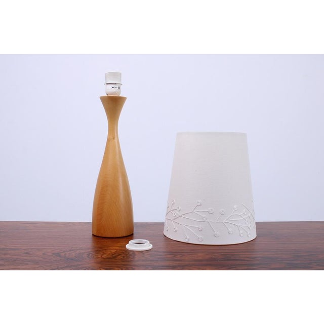 Wood Birch Wood Table Lamp from Ikea, 1990s For Sale - Image 7 of 16