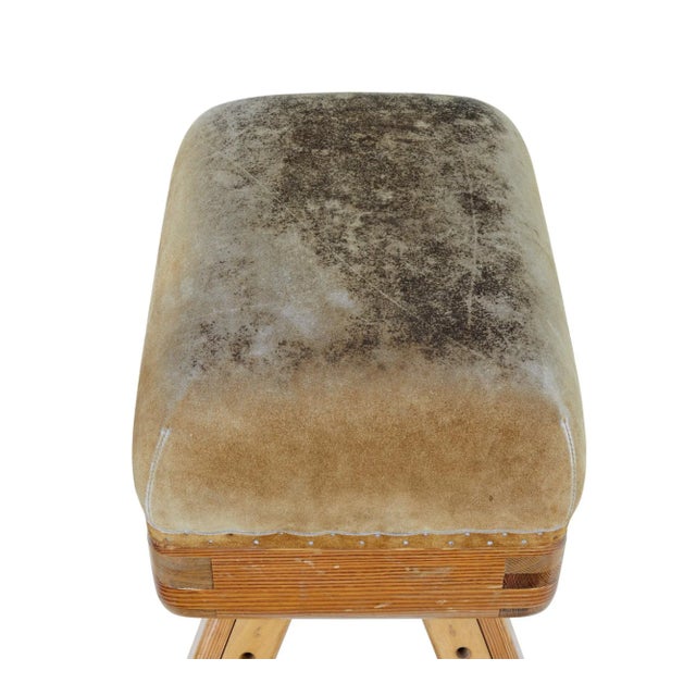 Brown Mid-Century Swedish Pine Gym Horse, 1950s For Sale - Image 8 of 9