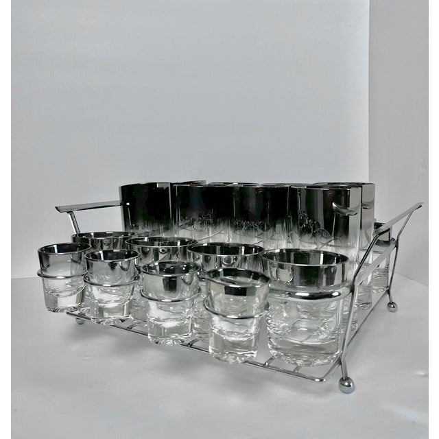Vintage Glassware Set With Caddy | by Queens Lusterware For Sale - Image 4 of 13