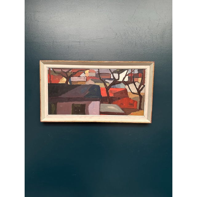 Raymond Wallentin, On the Outskirts of Kalmar, 1959, Oil on Canvas, Framed For Sale - Image 11 of 18