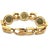 UNOARRE Jeweler Coin Bracelet In 18k Yellow Gold Open Link Style For Sale - Image 4 of 9