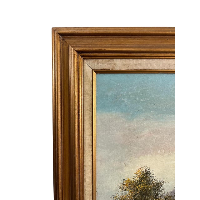 1970s Landscape Oil Painting by Dewey Bradford For Sale - Image 6 of 8