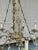 Victorian Vintage Rococo Cast Brass and Crystal Chandelier For Sale - Image 3 of 12