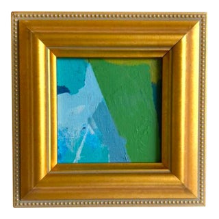 "Blue Green" 2026 Framed Mini Painting by Jessalin Beutler For Sale
