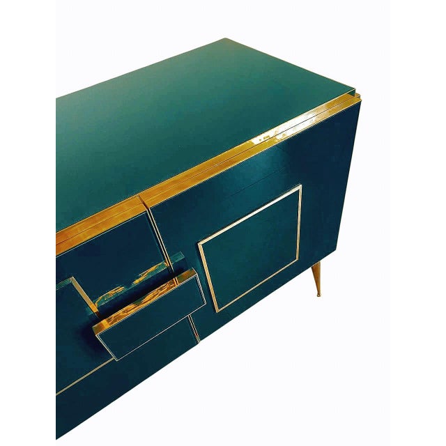 Emerald Green Sideboard and Dry Bar from Justfurnituress For Sale - Image 4 of 9
