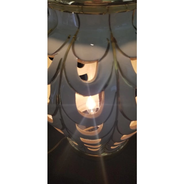 Vintage Ceramic Table Lamp 2 Light by Sunset Cosco For Sale In Miami - Image 6 of 12