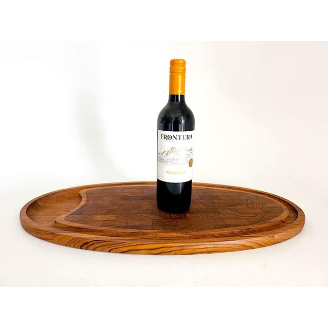 1960s Danish Teak Wood Oblong Charcuterie Board Designed by Jens H. Quistgaard for Dansk For Sale - Image 12 of 13