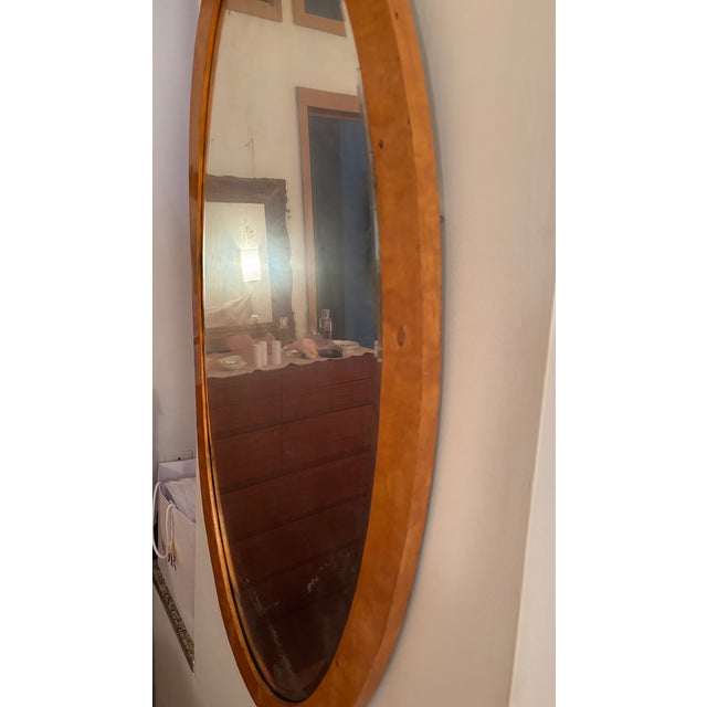 19th Century Biedemeier Oval Mirror For Sale - Image 5 of 5