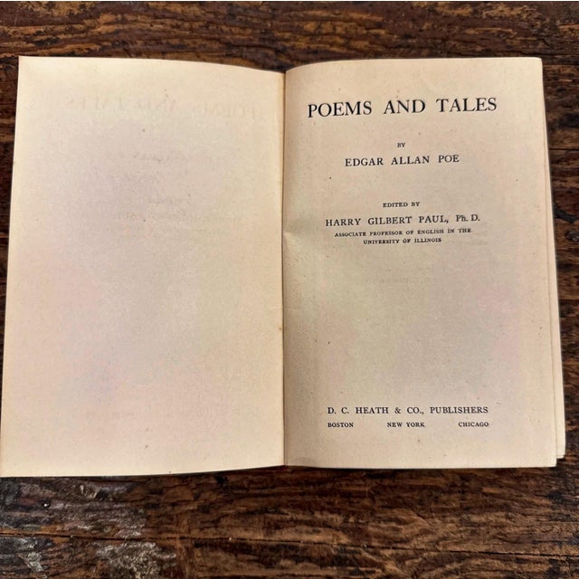 English 1918 1st Edition "Poems and Tales", by Edgar Allan Poe For Sale - Image 3 of 9