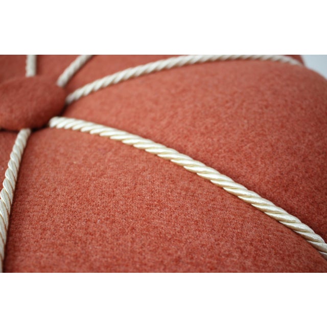 Textile Tabouret by Jindřich Halabala, 1950s For Sale - Image 7 of 9