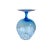 Empoli Vintage Mid-Century Modern Italian Empoli Aquamarine Vase For Sale - Image 4 of 6