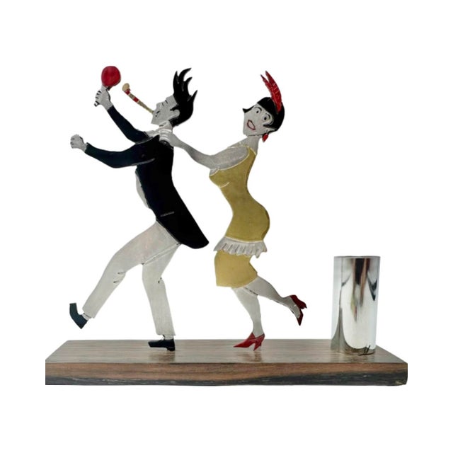 1930s Sudre Art Deco Flapper Dancers Cocktail Garnish Hors d'Oeuvres Pick Set For Sale - Image 9 of 12