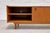 Modern Walnut Credenza / Media Console | Minimalist Sliding Door Sideboard For Sale - Image 10 of 11