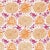 Schumacher Katsugi Fabric in Tangerine & Berry For Sale