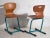 Vintage Turquoise Blue School Chairs, 1950, Set of 4 For Sale - Image 5 of 10