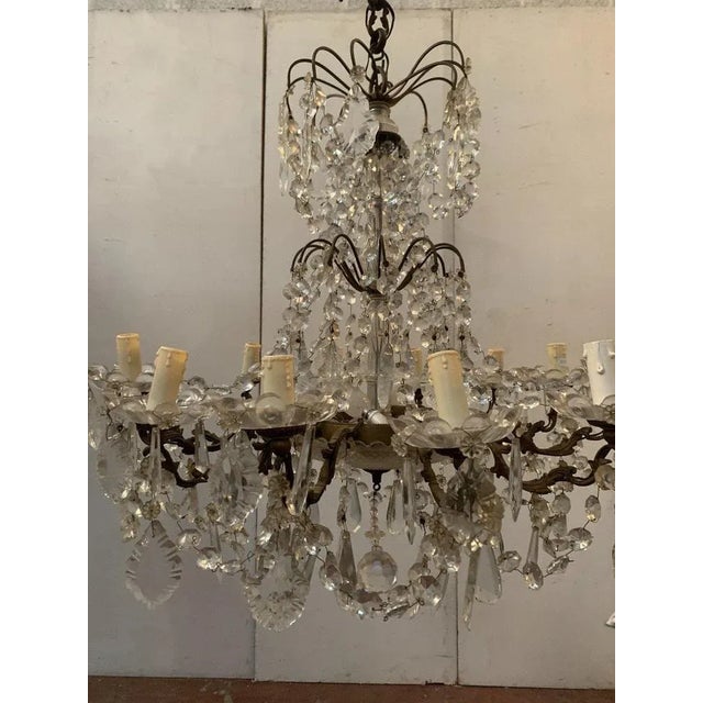 Chandelier with Twelve Light Points For Sale - Image 6 of 14