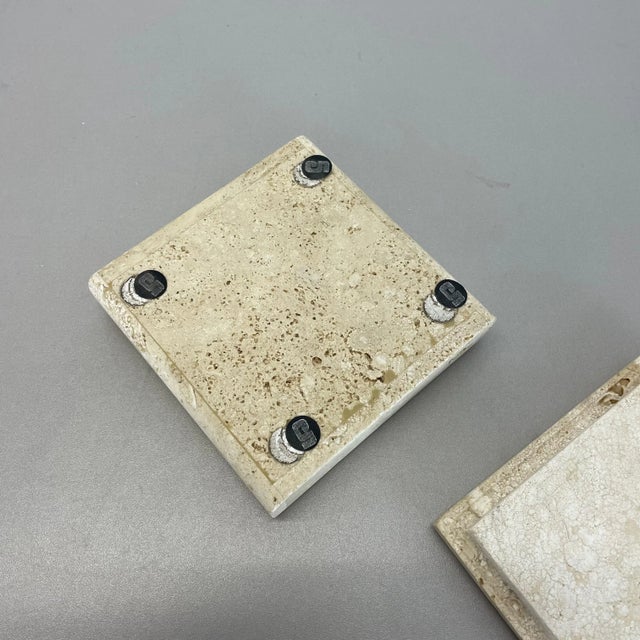 Modernist Italian Travertine Marble Box Vide Poche from Fratelli Mannelli, 1970s For Sale - Image 17 of 18
