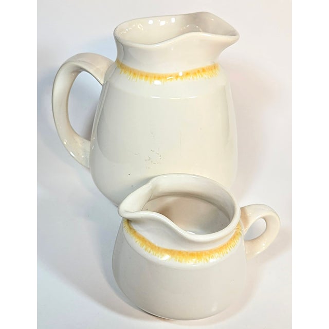 Mid 20th Century Country Cottage Pitchers- Set of Two For Sale - Image 5 of 11