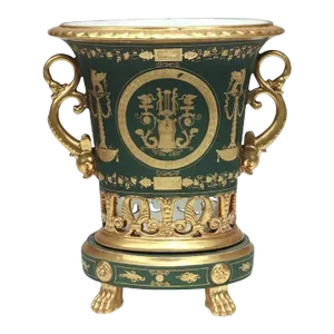 Antique 19th Century French Empire Darte Freres Porcelain Vase or Urn