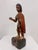 Antique Spanish Colonial Carved Wood Santos Figure With Glass Eyes For Sale In West Palm - Image 6 of 11