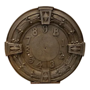 Nineteenth Century American Cast Iron Elevator Indicator Dial