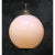 Opaline glass globe with Brass 2 meter black cotton flex Brass top and bottom E27 / E26 Up to 250V (Europe/UK...