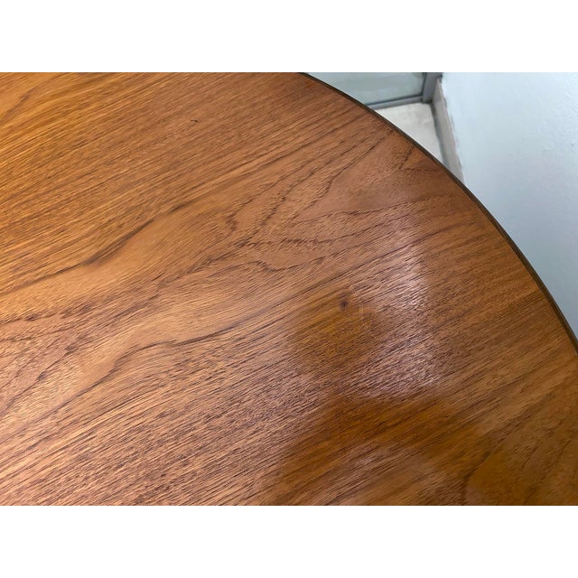 Vintage Space Age Tulip Table in Wood For Sale - Image 14 of 15