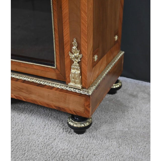 Late 19th Century Napoleon III Marquetry Display Cabinet For Sale - Image 12 of 18