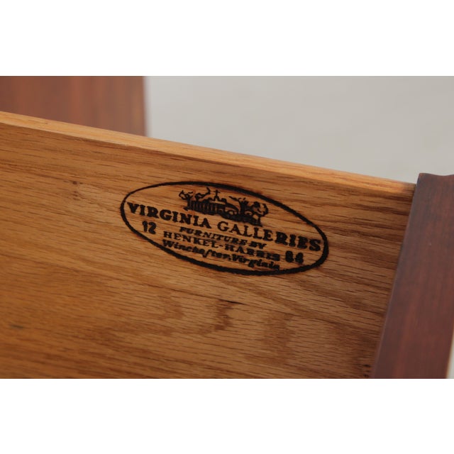 Henkel Harris Cherry 2 Piece London Breakfront For Sale - Image 17 of 18