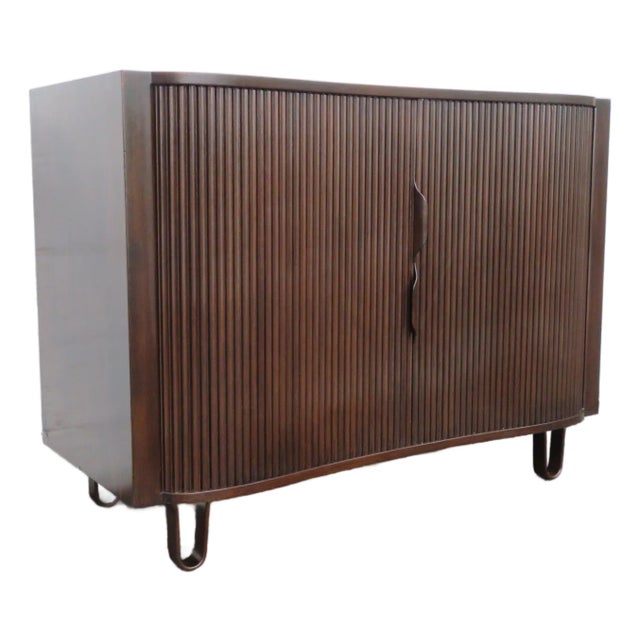 Mid 20th Century Edward Wormley for Dunbar Modern Tambour Doors Mister Dresser, Attributed For Sale
