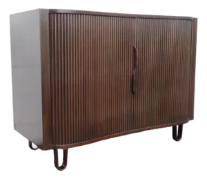 Mid 20th Century Edward Wormley for Dunbar Modern Tambour Doors Mister Dresser, Attributed