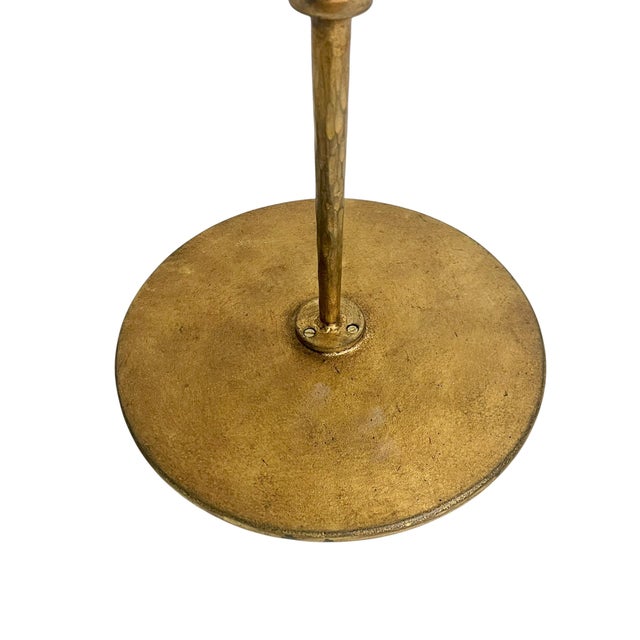 Late 20th Century Hand-Forged Gilded Iron Martini Drink Table in the Style of Visual Comfort For Sale - Image 13 of 17
