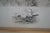 Printmaking Materials Antique George William Bohde Signed Farmhouse Riverscape Etching 30" For Sale - Image 7 of 13