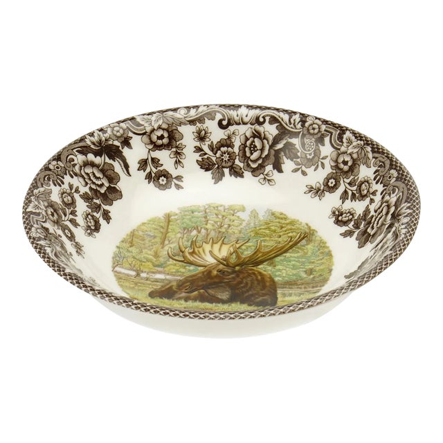Spode Woodland Moose Cereal Bowl 6.25", Moose For Sale