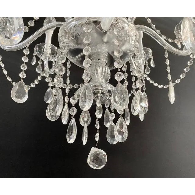 Glass French Hollywood Regency Style Crystal Chandelier, 15 Arms For Sale - Image 7 of 12
