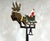 Vintage Metal Kinetic Sculpture with Santa Sleigh and Reindeer, 1950s For Sale - Image 6 of 13