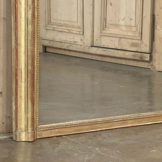 19th Century French Napoleon III Period Gilded Mirror For Sale - Image 11 of 14