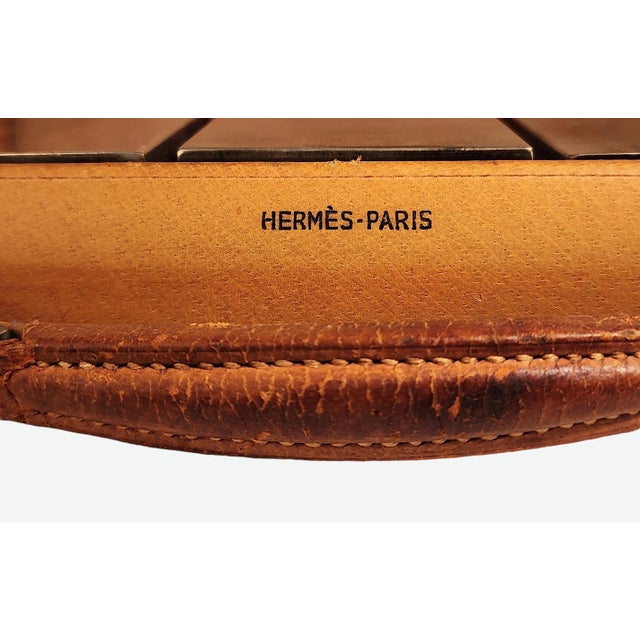 1960s Mid-Century Modern Leather Travel Case With Vanity/Grooming Set by the Luxury Brand Hermès Paris, France - 5 Pieces For Sale - Image 13 of 13